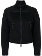 Dsquared2 Cropped Zip Sweatshirt - Black