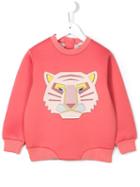 Stella Mccartney Kids 'reeve' Scuba Sweatshirt, Girl's, Size: 10 Yrs, Pink/purple
