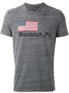 Woolrich - Logo Print T-shirt - Men - Cotton/polyester - Xl, Grey, Cotton/polyester
