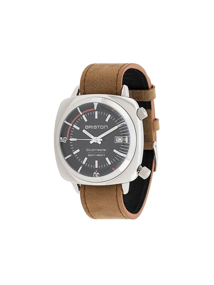 Briston Watches Clubmaster Diver Stainless Steel Watch - Brown