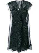 Karl Lagerfeld Starry Ruffle Dress - Black