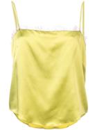 Fleur Du Mal Straight Neck Cami Top - Green