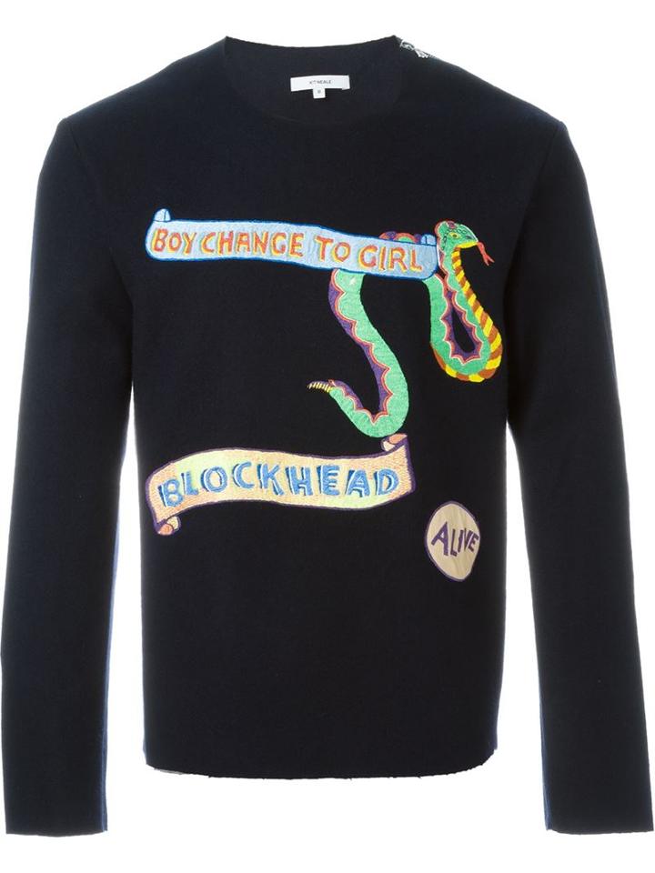 Kit Neale Embroidered Felt Sweater