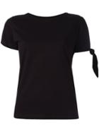 J.w.anderson Tie Knot Detail T-shirt, Women's, Size: Medium, Black, Cotton