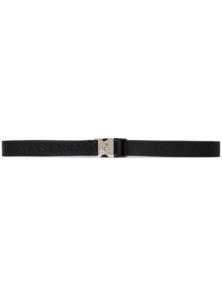 Mastermind Japan Tonal Logo Print Belt - Black