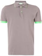 Contrast Polo Shirt - Men - Cotton/spandex/elastane - Xxl, Brown, Cotton/spandex/elastane, Capricode