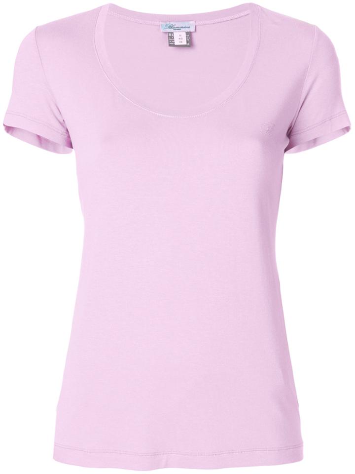 Blumarine Short Sleeve T-shirt - Pink & Purple
