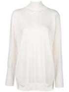 Agnona Cashmere Oversized Sweater - White