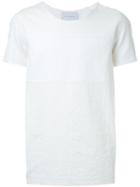 Strateas Carlucci Textured T-shirt, Men's, Size: S, White, Cotton/lyocell