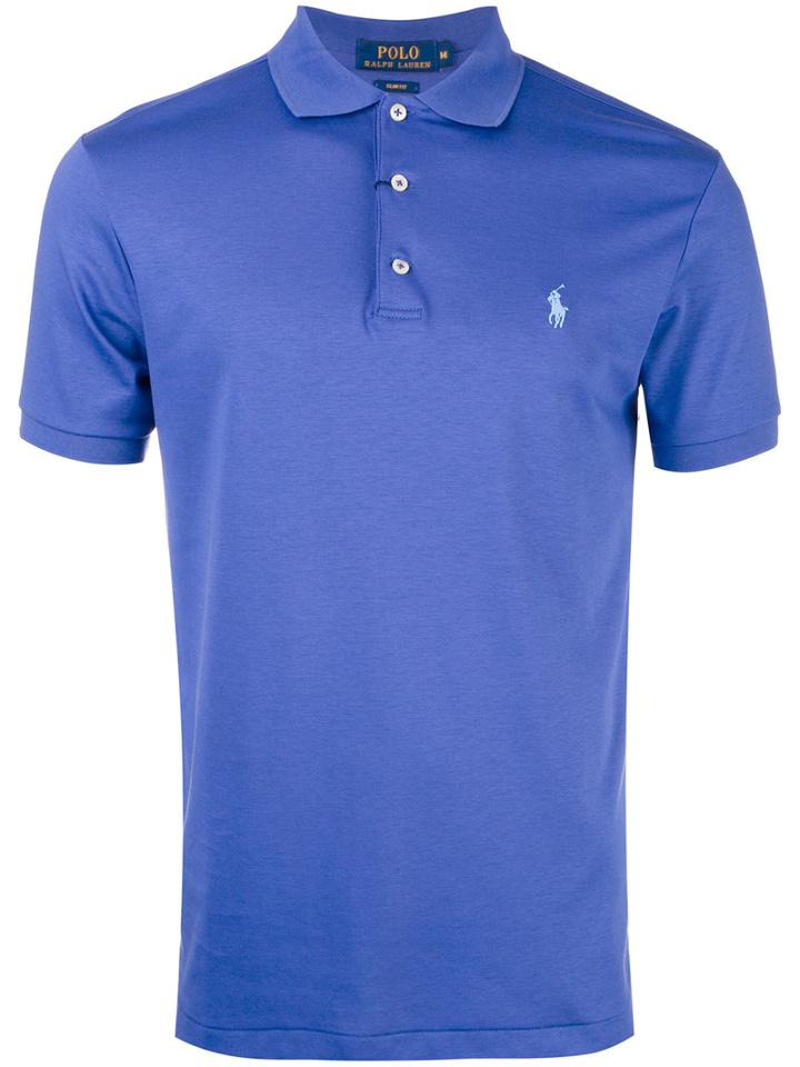 Polo Ralph Lauren - Short Sleeve Polo Shirt - Men - Cotton - M, Pink/purple, Cotton