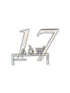 A-cold-wall* 17 Logo Brooch - Metallic