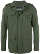 Herno Multiple Pockets Military Jacket, Men's, Size: 56, Green, Polyamide/polyester