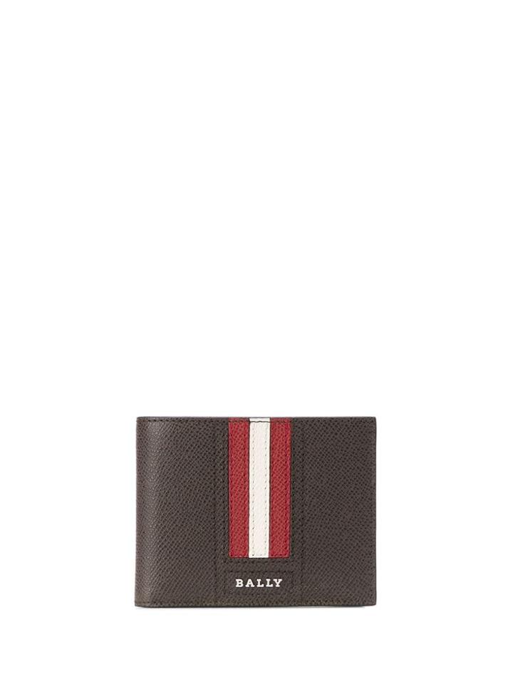 Bally Strip Trim Wallet - Brown