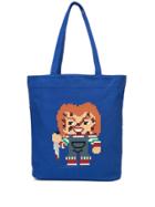 Mostly Heard Rarely Seen 8-bit Watchout Tote - Blue