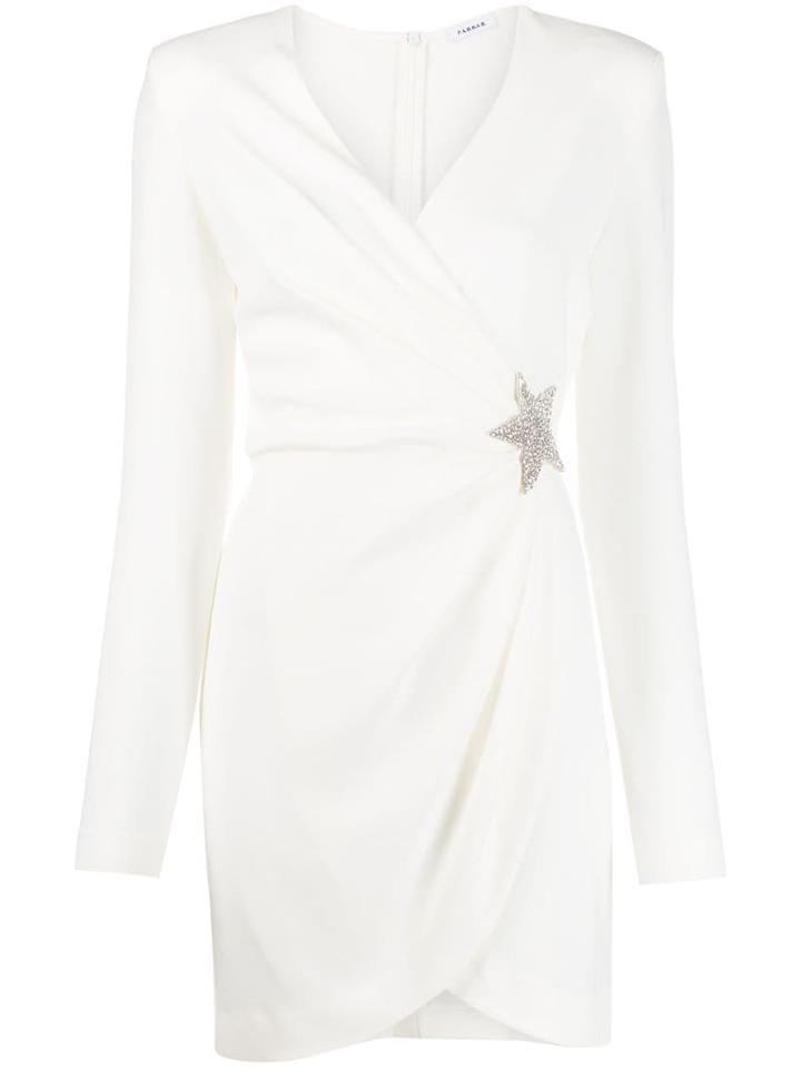 P.a.r.o.s.h. Star Detail Wrap Dress - Neutrals