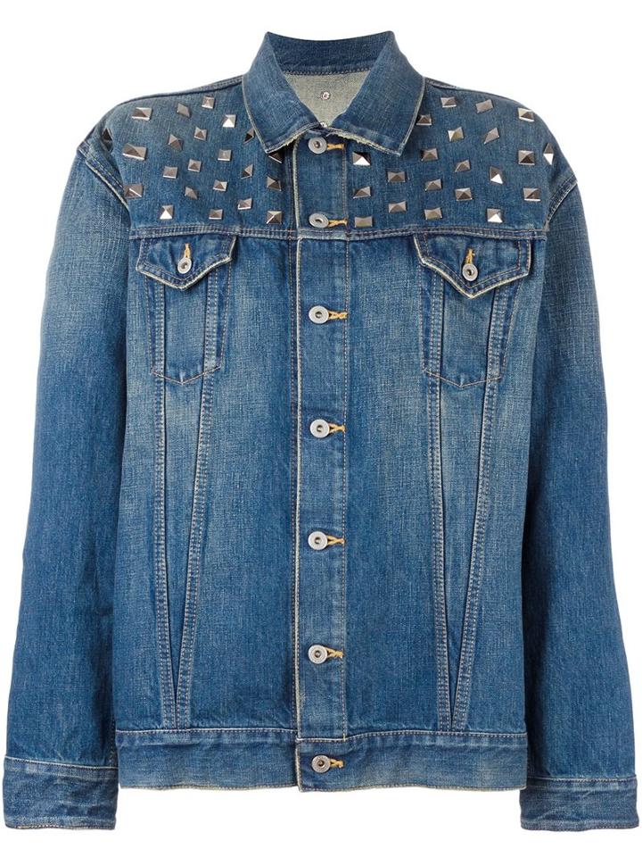 Junya Watanabe Comme Des Garçons Studded Denim Jacket, Women's, Size: Small, Blue, Cotton