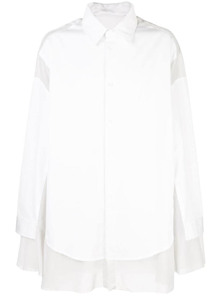 Hed Mayner Oversized Layered-design Shirt - White