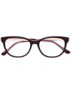 Jimmy Choo Eyewear Rectangle Frame Glasses - Red