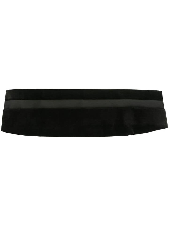 Emporio Armani Woven Cummerbund - Black