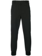 Neil Barrett - Gathered Ankle Trousers - Men - Cotton/polyamide/spandex/elastane - 50, Black, Cotton/polyamide/spandex/elastane