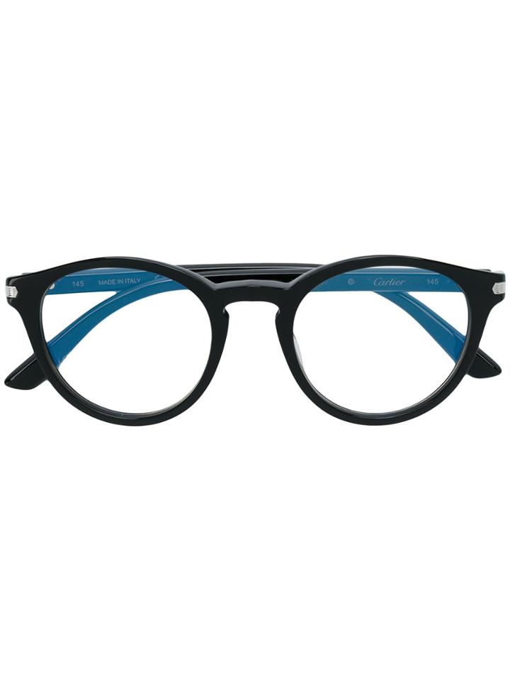 Cartier Round Glasses - Black