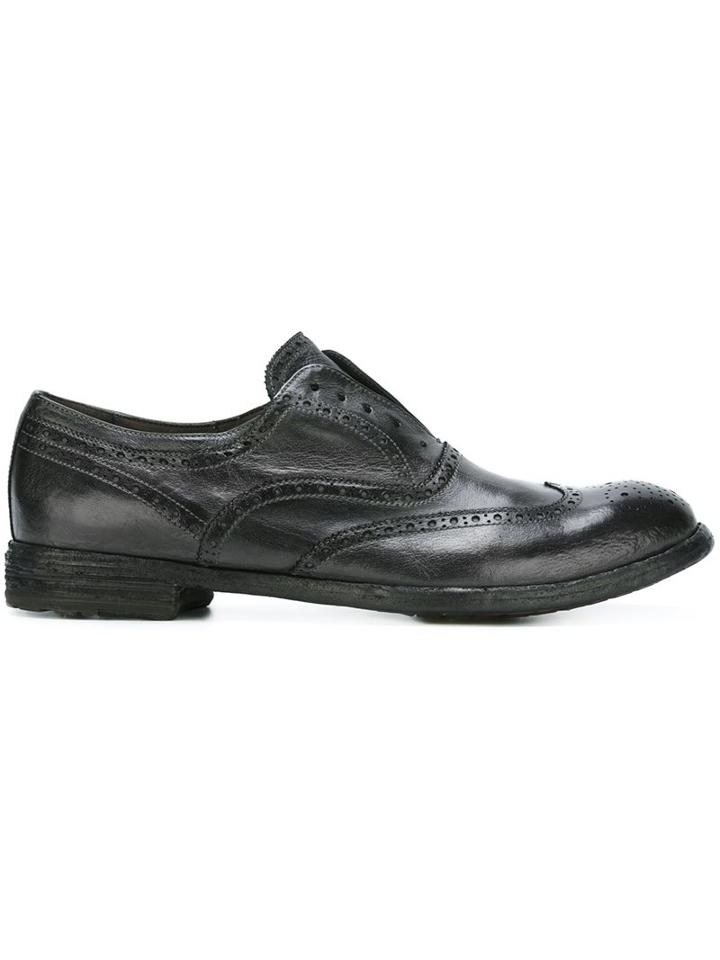 Officine Creative Distressed Leather Brogues