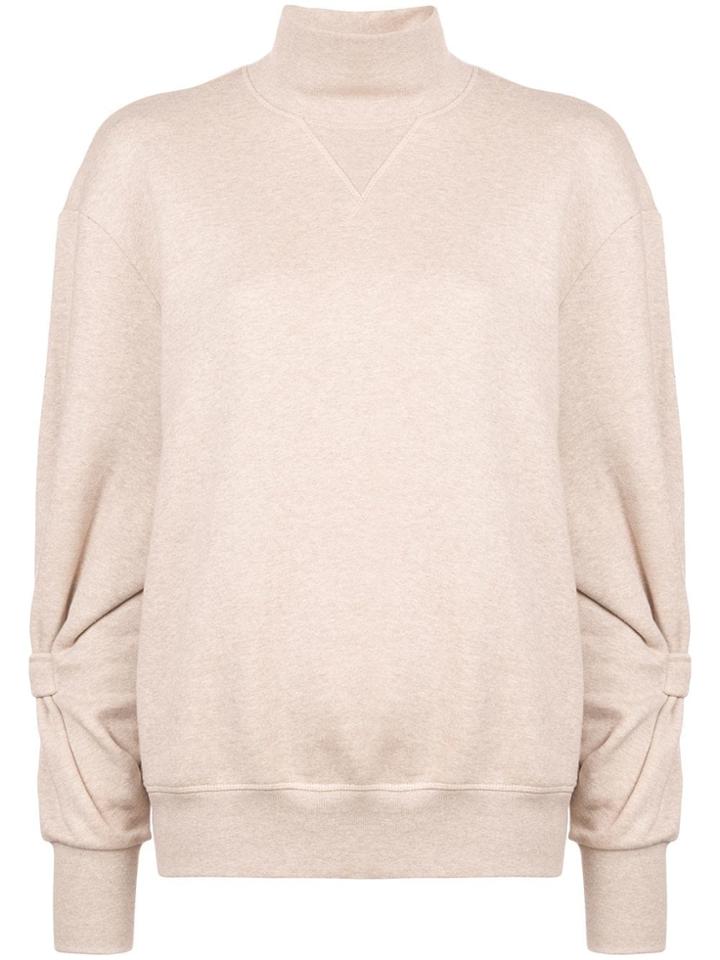 Victoria Victoria Beckham Ruched Sleeve Jumper - Nude & Neutrals