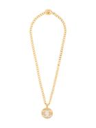 Chanel Vintage Long Turnlock Necklace - Metallic