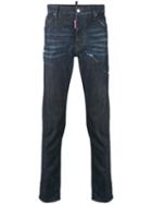 Dsquared2 - Distressed Slim Jeans - Men - Cotton/polyester/spandex/elastane - 50, Blue, Cotton/polyester/spandex/elastane