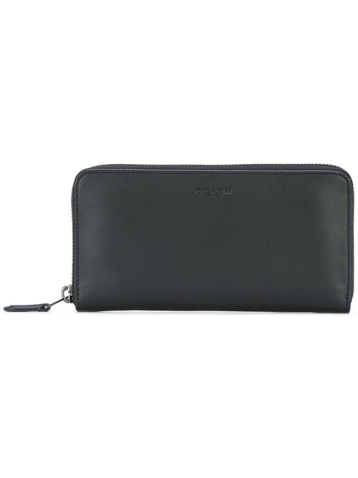 Coach Zip Around Wallet - Black