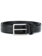 Canali Oversized Buckle Belt - Black