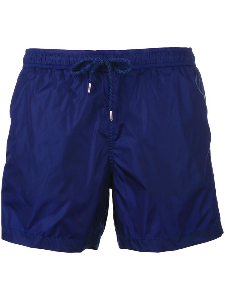 Moncler - Logo Plaque Swimming Trunks - Men - Polyamide/polyester - M, Blue, Polyamide/polyester