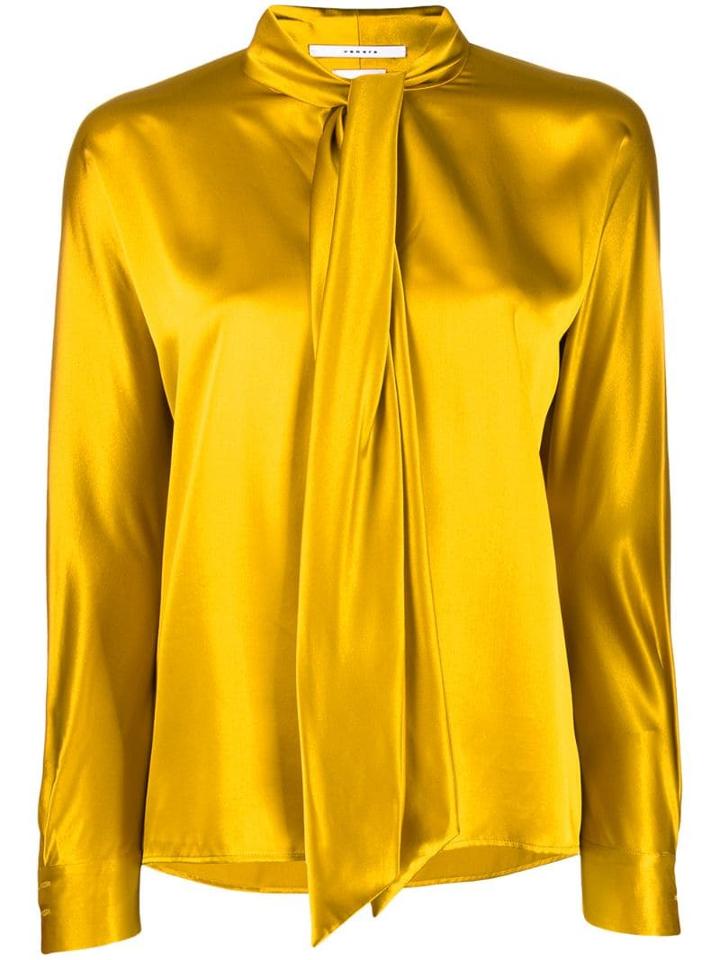 Quelle2 Pussy Bow Blouse - Yellow