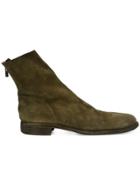 Guidi Back Zip Boots - Green