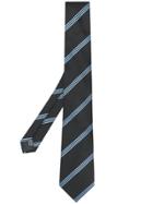 Lanvin Diagonal Stripes Tie - Black