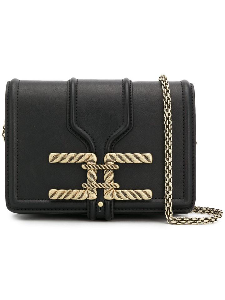 Elisabetta Franchi Square Shaped Crossbody Bag - Black