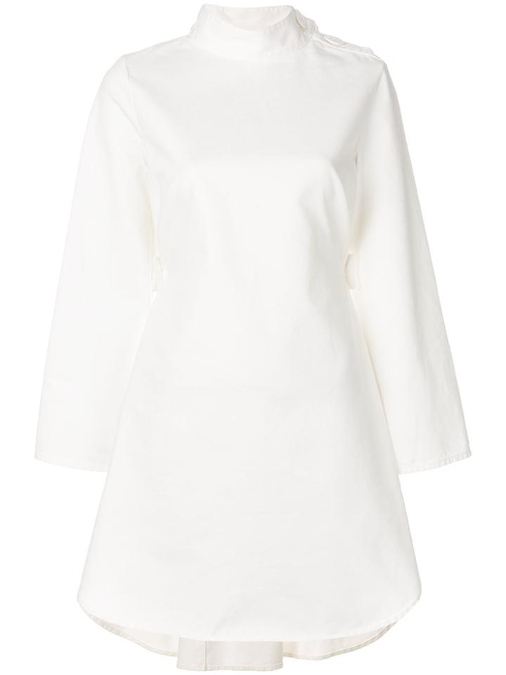 Mm6 Maison Margiela Back Belt Dress - White
