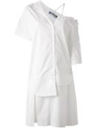 Jacquemus Asymmetrical Shirt Dress, Women's, Size: 38, White, Cotton