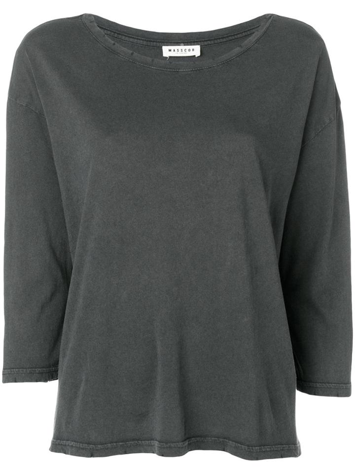 Masscob Distressed Details T-shirt - Black