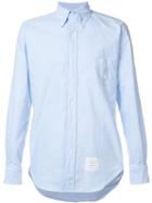 Thom Browne Button Down Classic Shirt, Men's, Size: 2, Blue, Cotton