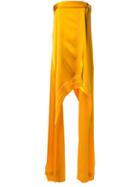 Manning Cartell Strapless Long Draped Top, Women's, Size: Medium, Yellow/orange, Viscose