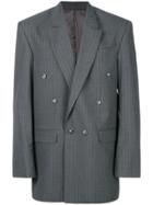 Martine Rose Striped Classic Blazer - Grey