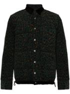 Sacai Leopard Print Cotton Jacket - Green