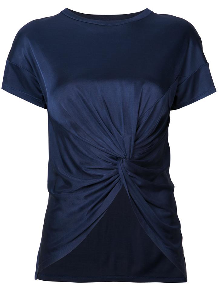 Zac Zac Posen - 'gigi' Tee - Women - Rayon - L, Blue, Rayon