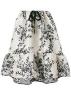 Fendi Floral Print Skirt - Nude & Neutrals