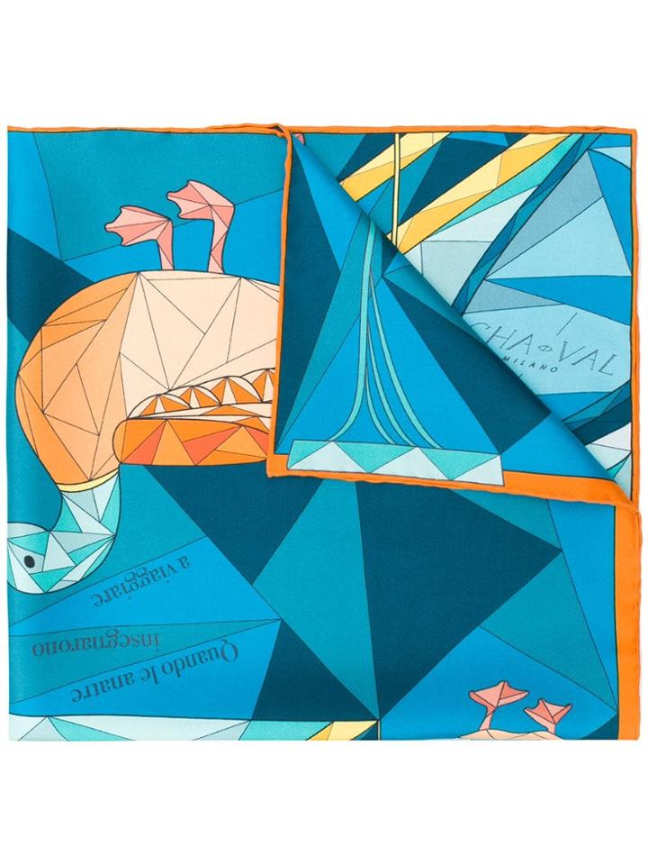 Cha Val Milano Duck Scarf - Orange