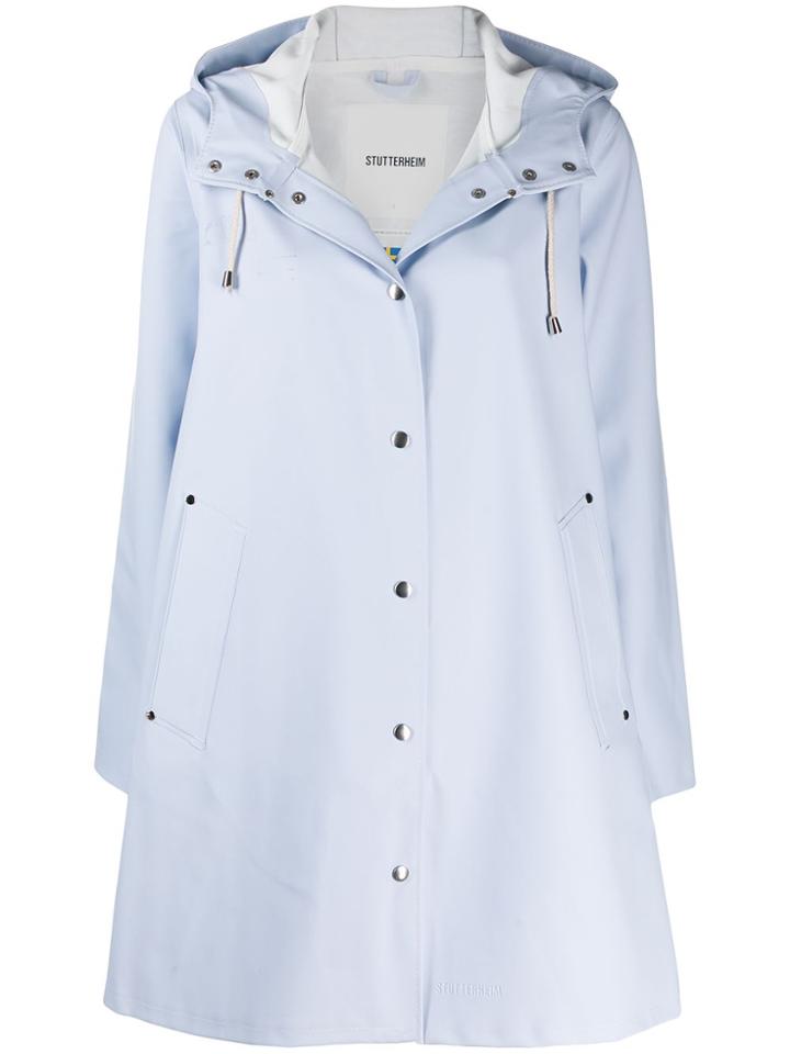 Stutterheim Mosebacke Hooded Coat - Blue
