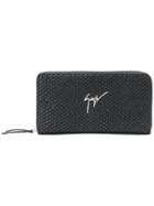 Giuseppe Zanotti Design Zip Around Passport Holder - Black