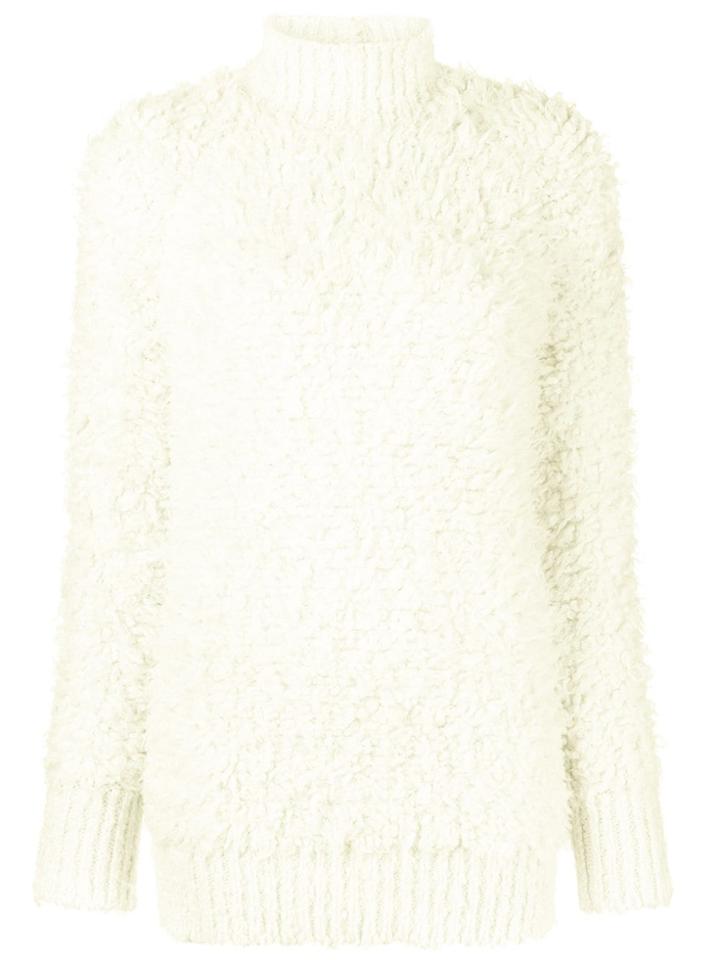 Marni Furry Long Sleeved Sweater - White