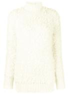 Marni Furry Long Sleeved Sweater - White